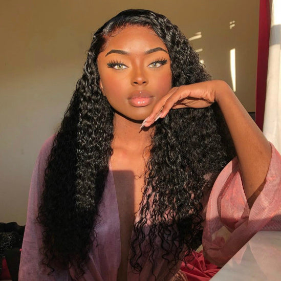 13x4 Virgin Hair Lace Frontal Wig Deep Wave