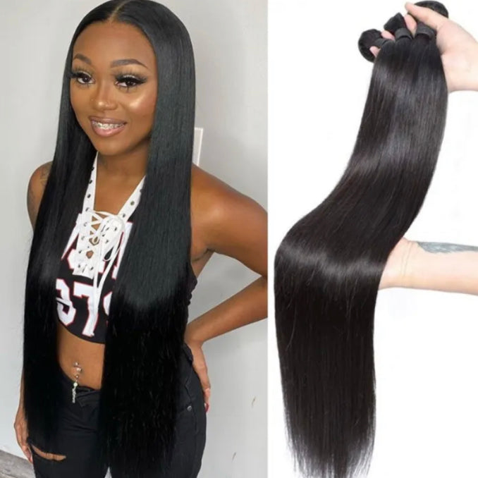 Boujee Straight 9A Virgin Hair Bundles